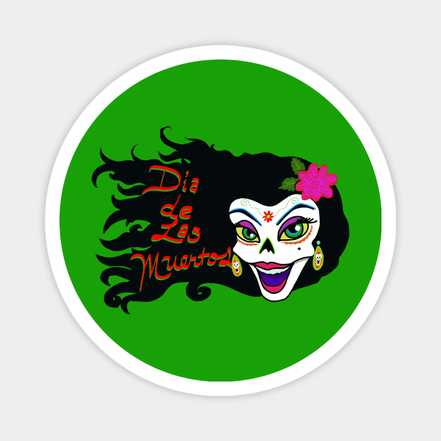 dia de los muertos Magnet by wolfmanjaq